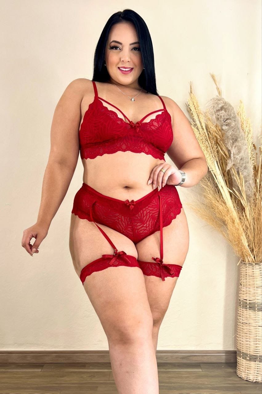Conjunto Plus Size Body Sapeka, Segredo do Anjo, Lingerie e Sexshop