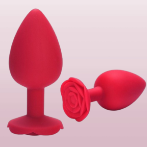 Plug em Silicone Formato de Rosa - Tamanhos