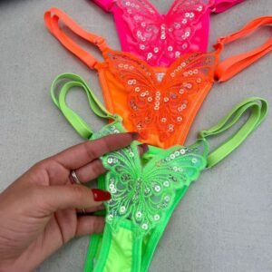 Calcinha Borboleta Neon