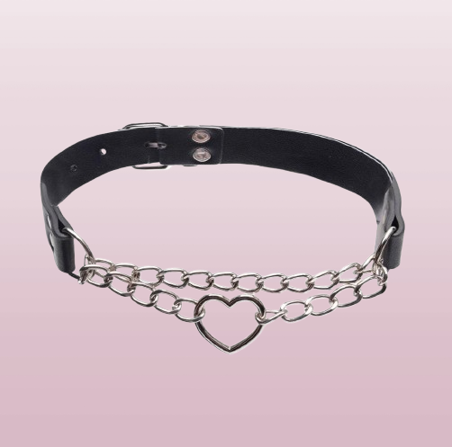 Coleira Gargantilha Corrente Coração